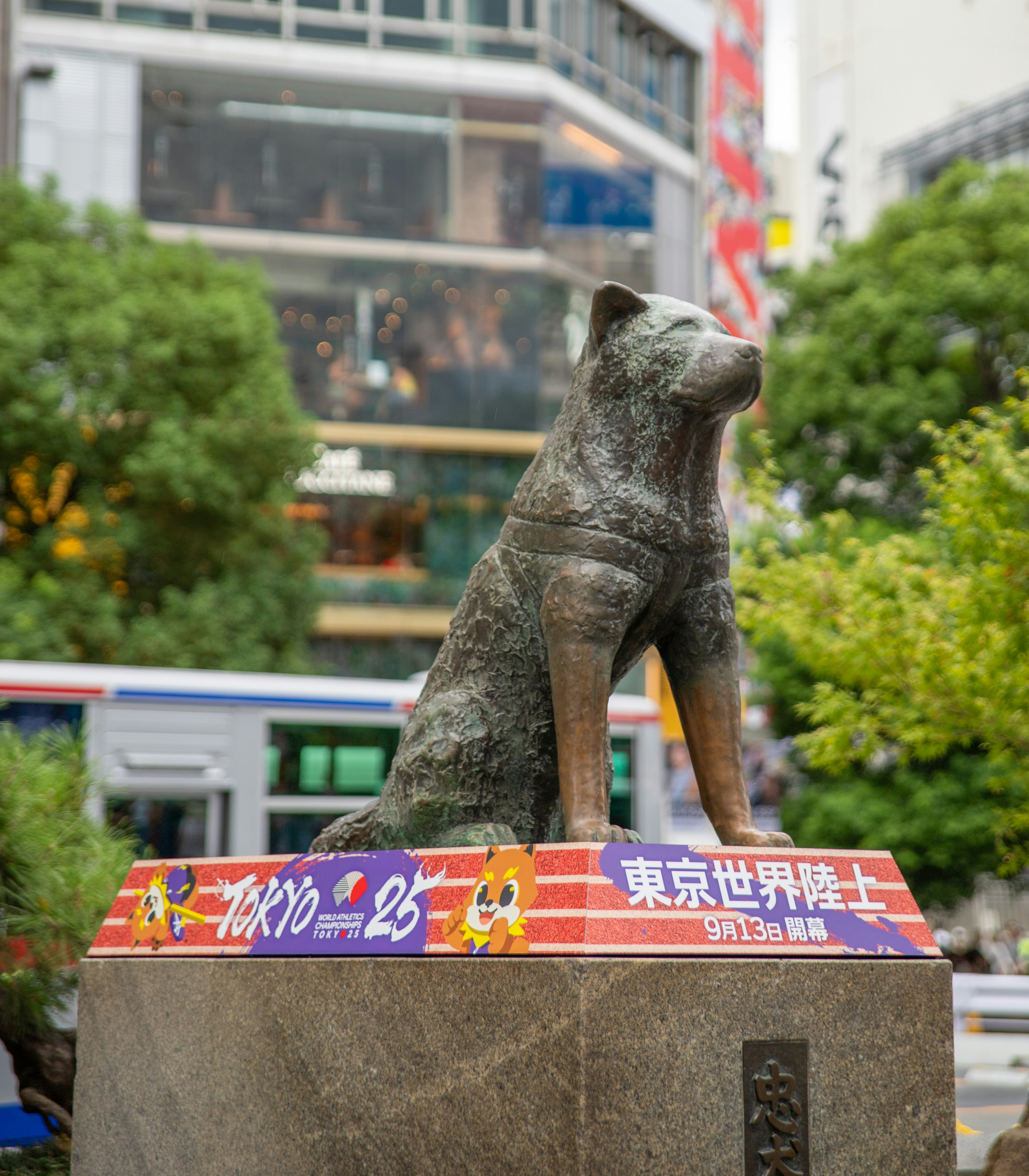Bronze statue of Hachiko in Shibuya